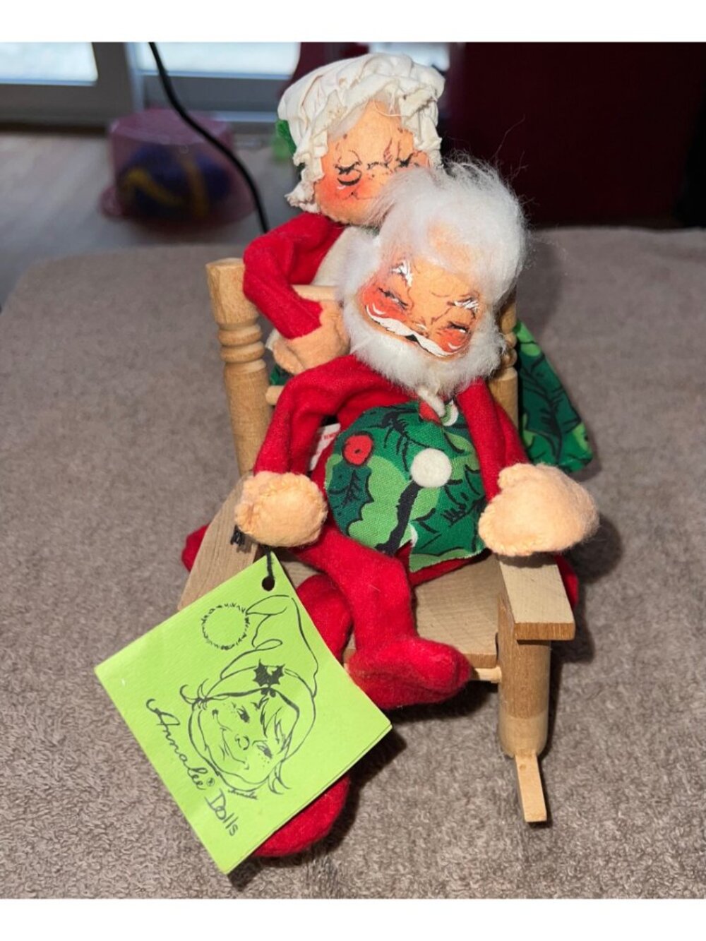 Annalee Mobilitee Vintage Santa Mrs. Claus Dolls 1963 Retired Original Tag EUC - Picture 3 of 11